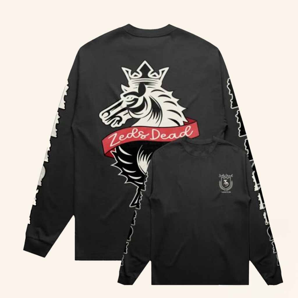Zeds Dead Merch Chess Club Long Sleeve Shirt Music Related Gifts For Guys Zeds Dead Merch Chess Club Long Sleeve Shirt Music Related Gifts For Guys