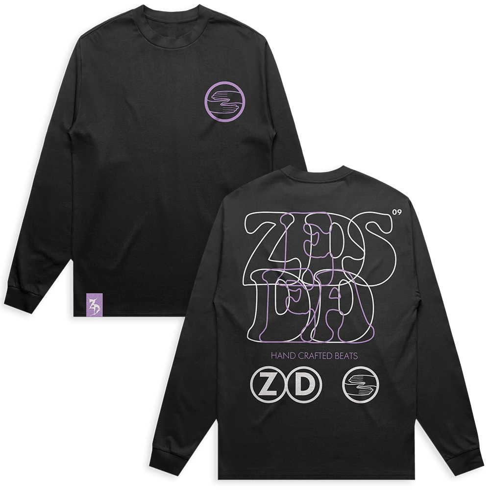 Zeds Dead Merch Hand Crafted Beats Black Long Sleeve Shirt Zeds Dead Shirt Gifts For Father's Day