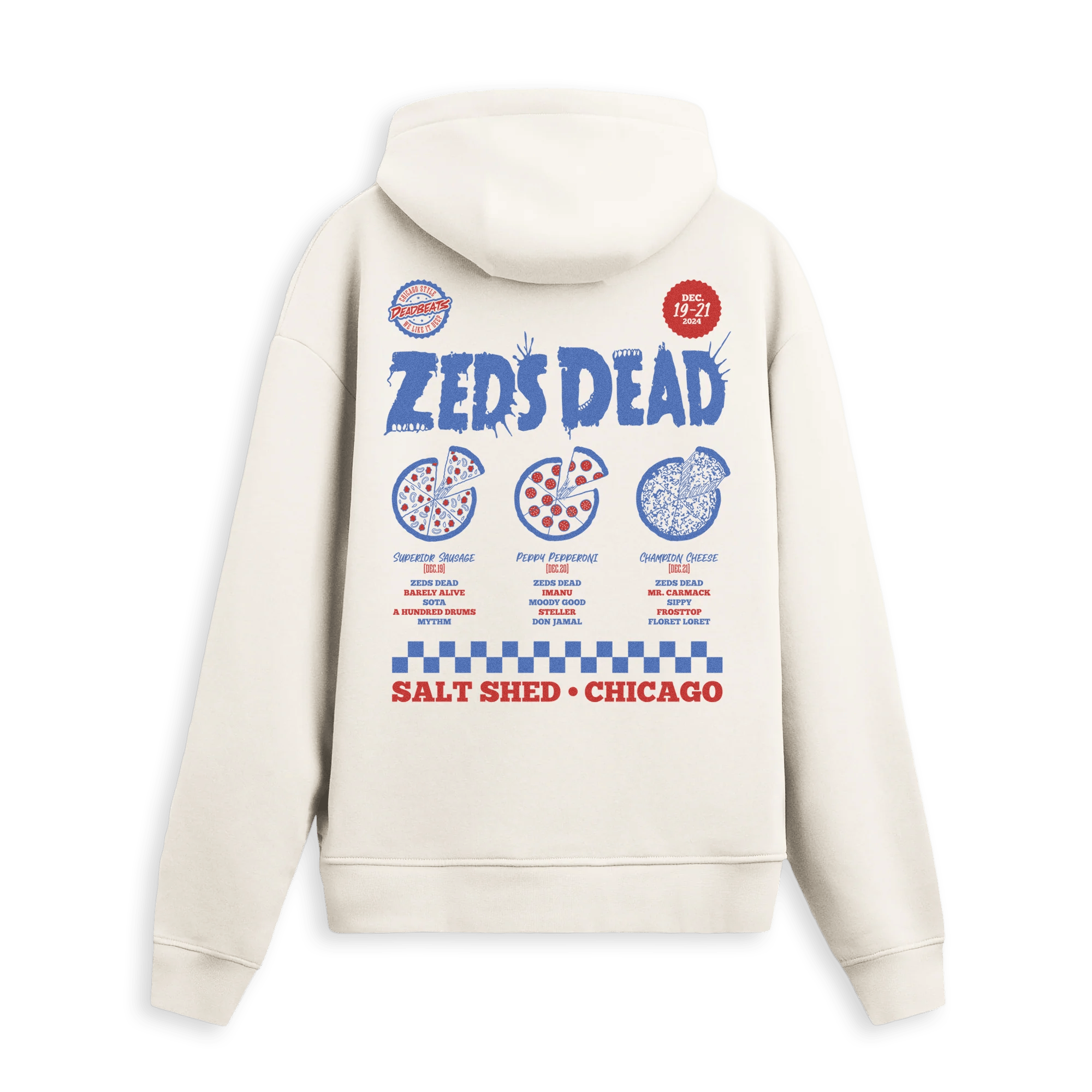 Zeds Dead Merch Pizza Hoodie Zeds Dead Hoodie Great Father's Day Presents