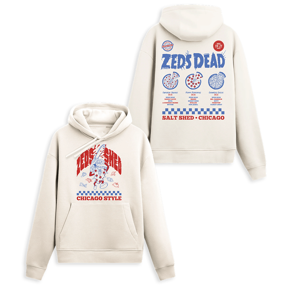 Zeds Dead Merch Pizza Hoodie Zeds Dead Hoodie Great Father's Day Presents