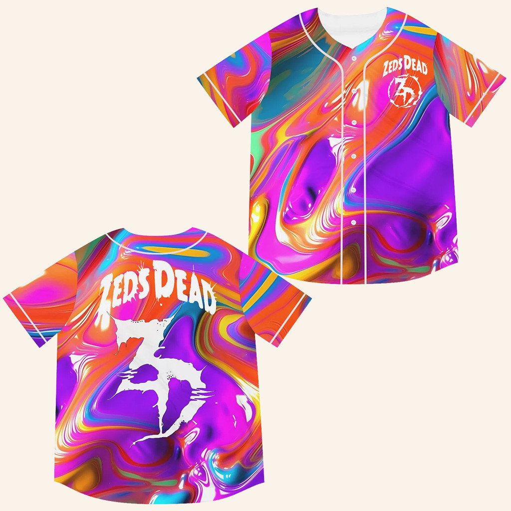 Zeds Dead Merch Zeds Dead Colorful Jersey Christmas Presents For Music Lovers