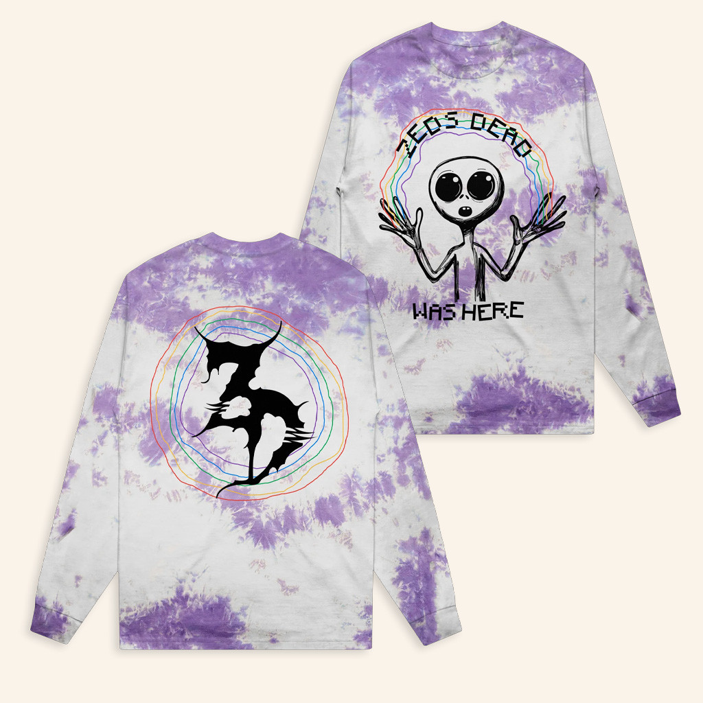 Zeds Dead Merch Zeds Dead Was Here V2 Tie Dye Long Sleeve T-Shirt Gifts For Besties