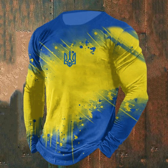 Zelensky Rash Guard Ukrainian Trident Symbol Patriotic Clothing Gifts For Him Zelensky Rash Guard Ukrainian Trident Symbol Patriotic Clothing Gifts For Him