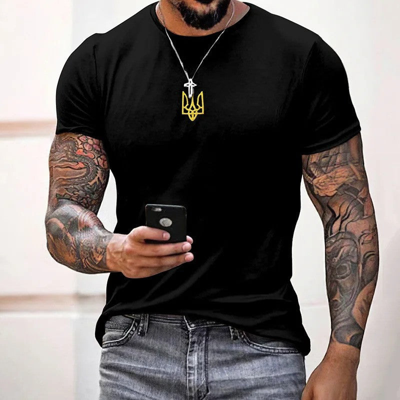 Zelensky Shirt Ukrainian Trident Symbol T-Shirt Shirt I Stand With Ukraine Apparel