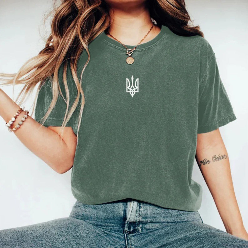 Zelensky T-Shirt Ukrainian Trident Symbol Zelensky Green Shirt Vintage Hoodie Gift for Men Zelensky T-Shirt Ukrainian Trident Symbol Zelensky Green Shirt Vintage Hoodie Gift for Men
