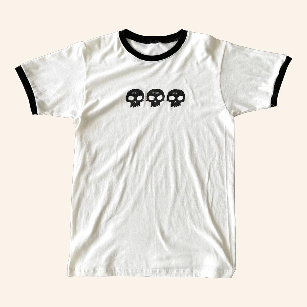 Zero Skateboards Merch 3 Skull T-Shirt Best Gifts For Husband