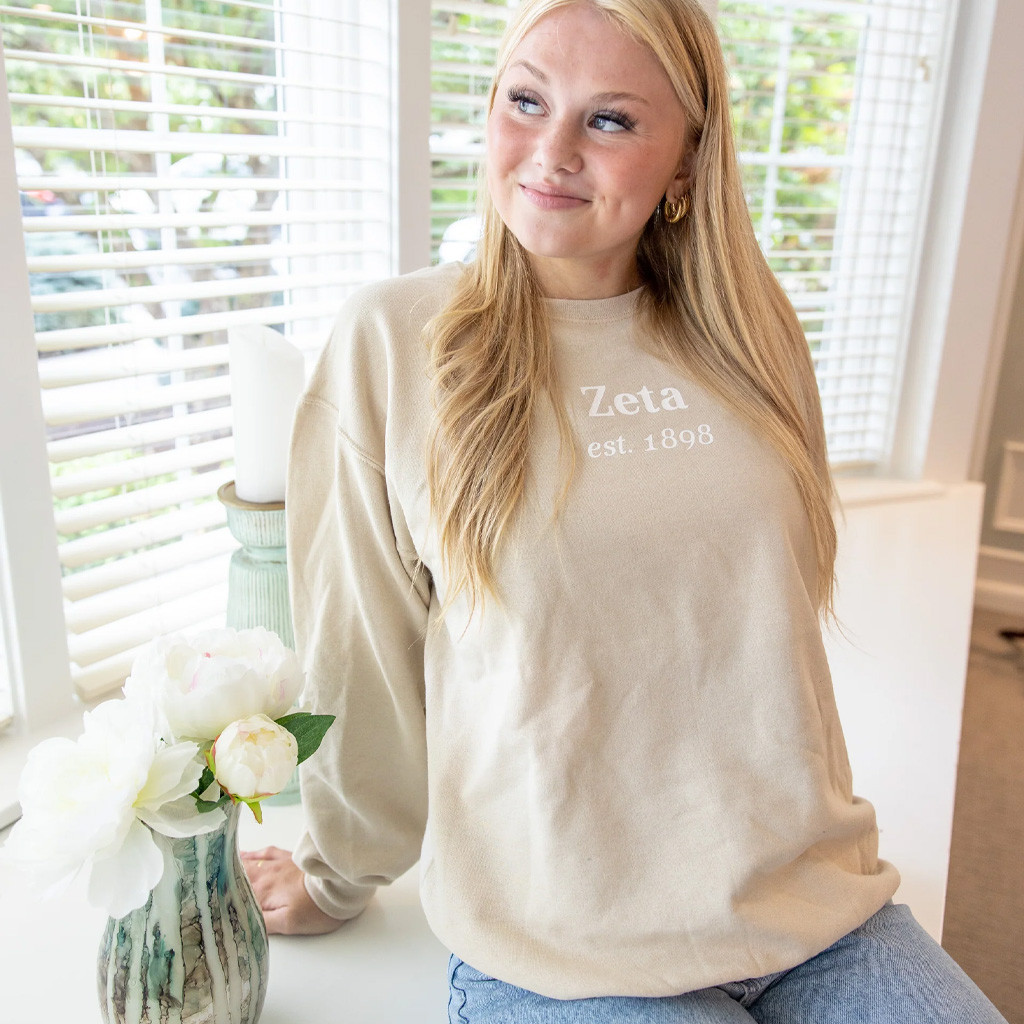Zeta Tau Alpha Merch Zeta Est 1898 Sweatshirt Gifts Ideas For Besties