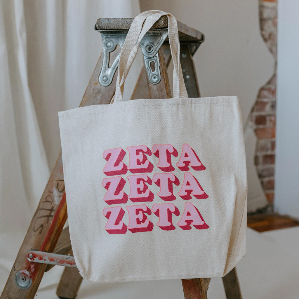 Zeta Tau Alpha Merch Zeta Repeat Tote Bag Unique Gifts For Wife Zeta Tau Alpha Merch Zeta Repeat Tote Bag Unique Gifts For Wife