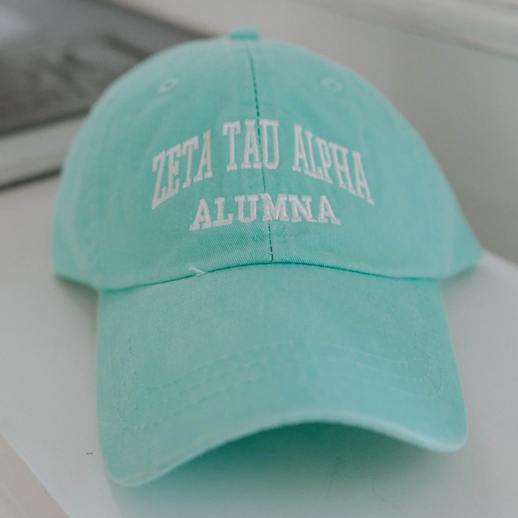 Zeta Tau Alpha Merch Zeta Tau Alpha Alumna Embroidered Hat Gifts For Friends