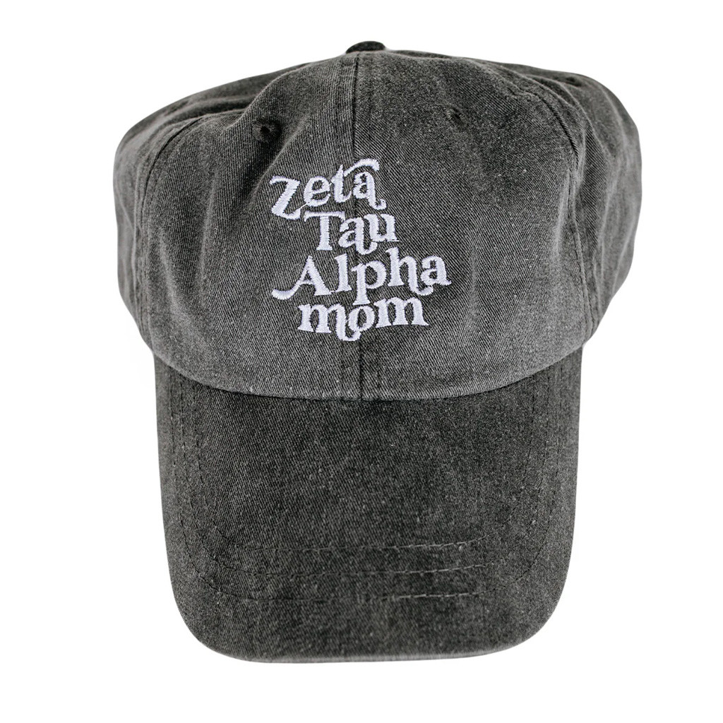 Zeta Tau Alpha Merch Zeta Tau Alpha Mom Embroidered Hat Gifts For Mama