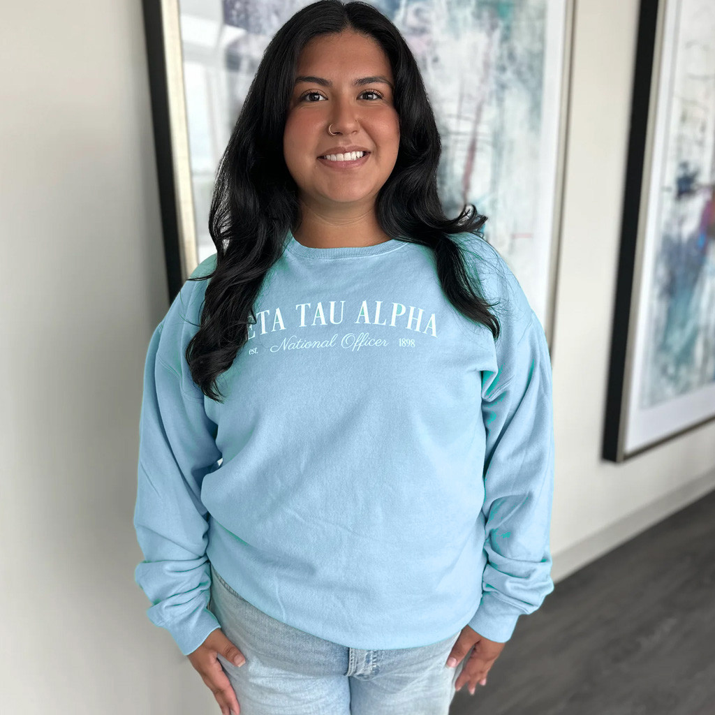 Zeta Tau Alpha Merch Zeta Tau Alpha National Officer Sweatshirt Gifts For Wife