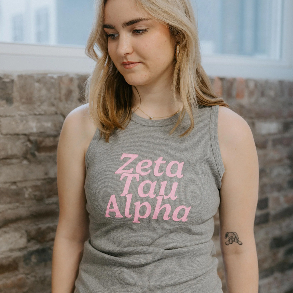 Zeta Tau Alpha Merch Zeta Tau Alpha Tank Top Best Gifts For Her