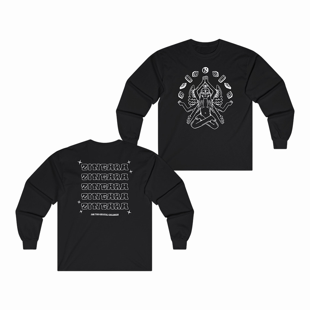 Zingara Lotus Long Sleeve Shirt Zingara Apparel Best Present For Music Buffs