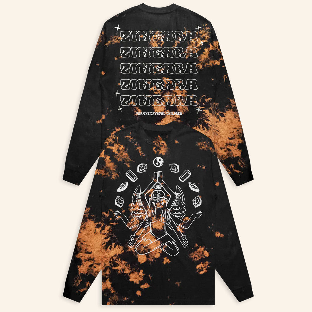 Zingara Merch Lotus Tie Dye Long Sleeve T-Shirt Gifts For Friends Zingara Merch Lotus Tie Dye Long Sleeve T-Shirt Gifts For Friends
