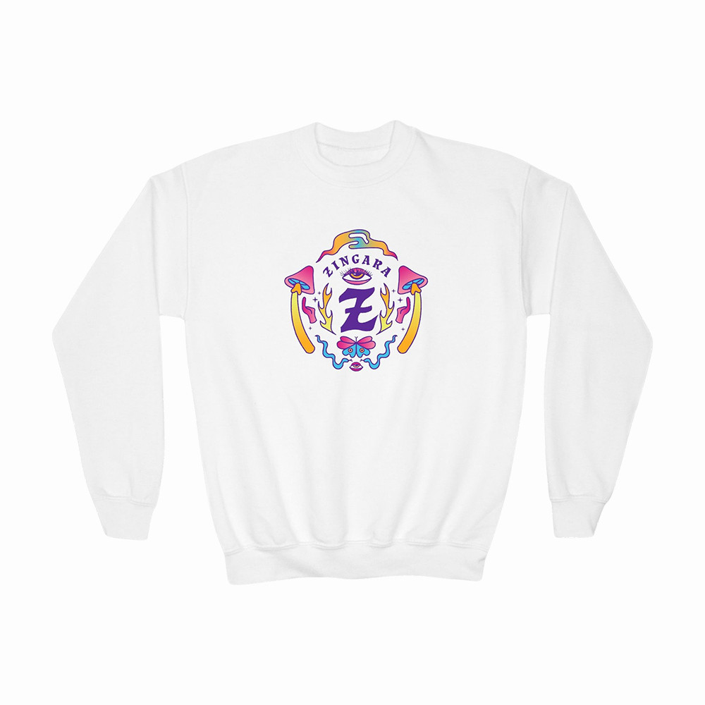Zingara Psychedelic Logo Graphic Sweatshirt Zingara Apparel Music Gift For Girlfriend