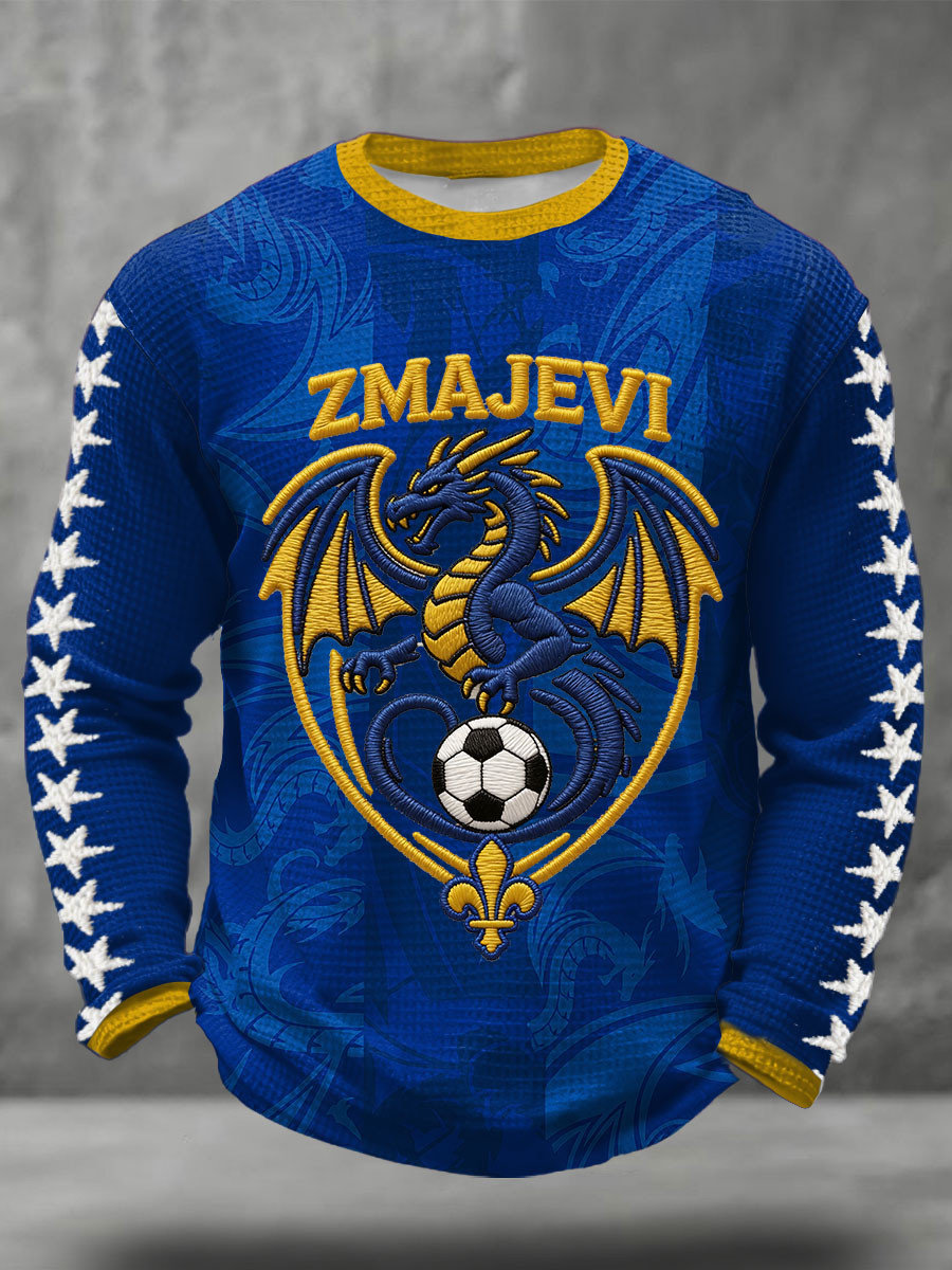 ZMAJEVI Dragon Soccer Long Sleeve Shirt Bosnia Flag FIFA World Cup 2026 Clothing Gift For Fans