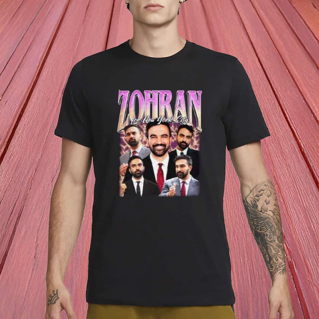 Zohran For New York City Shirt Funny Retro Campaign Merch Politics Gifts For Fans