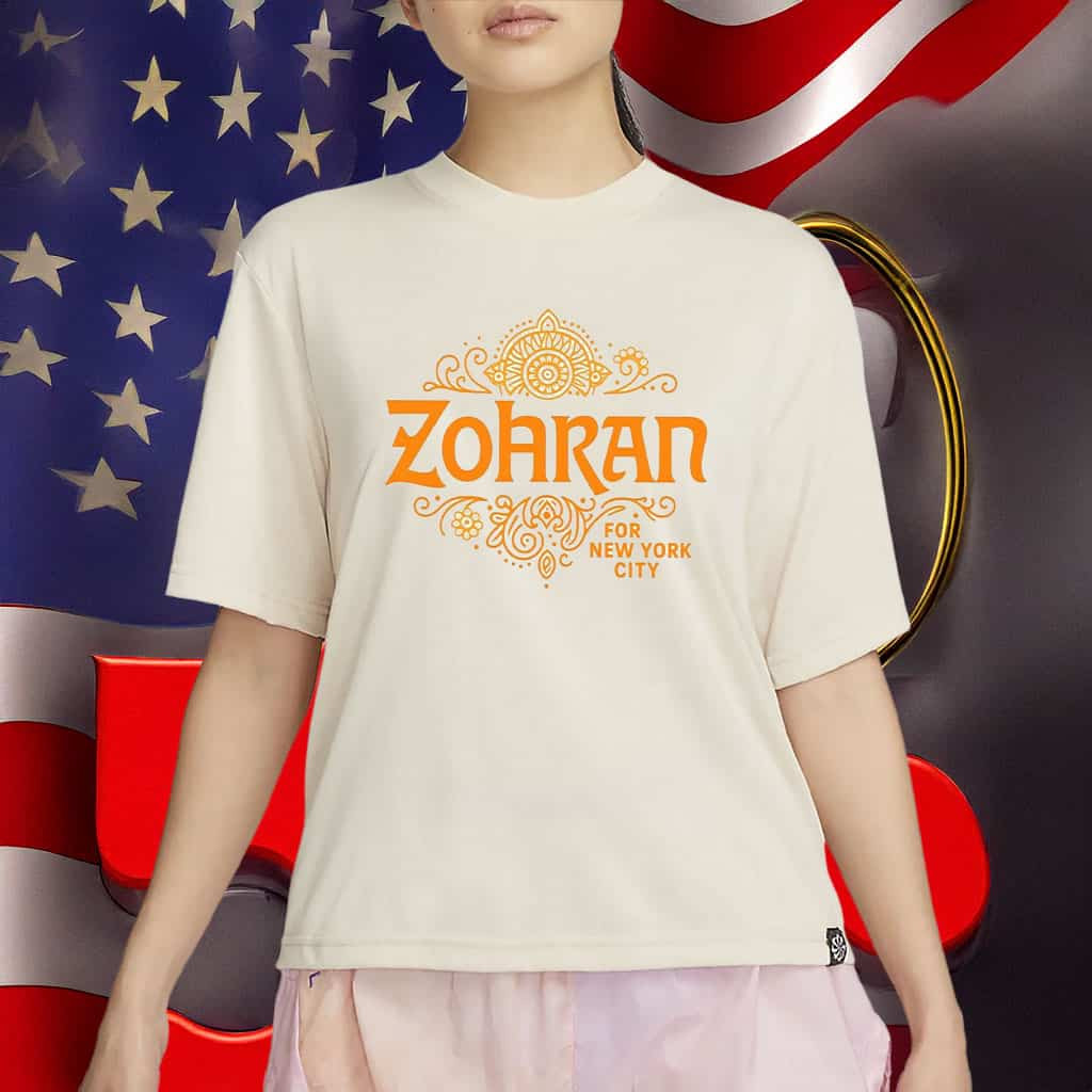 Zohran For New York City T-Shirt Mandala Boho Tee South Asian Gifts For Supporters