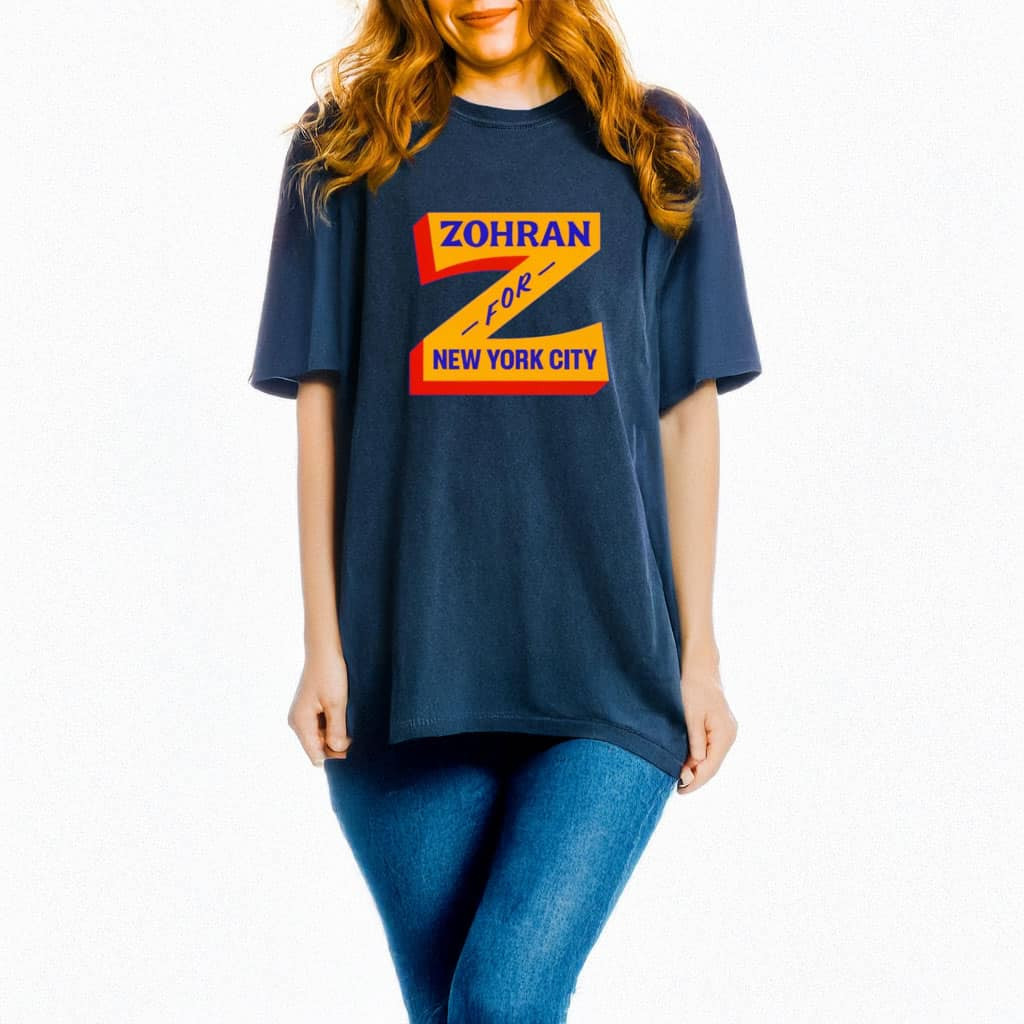 Zohran For New York City T-Shirt NYC Rent Freeze Support Campaign Tee Gifts For Supporters