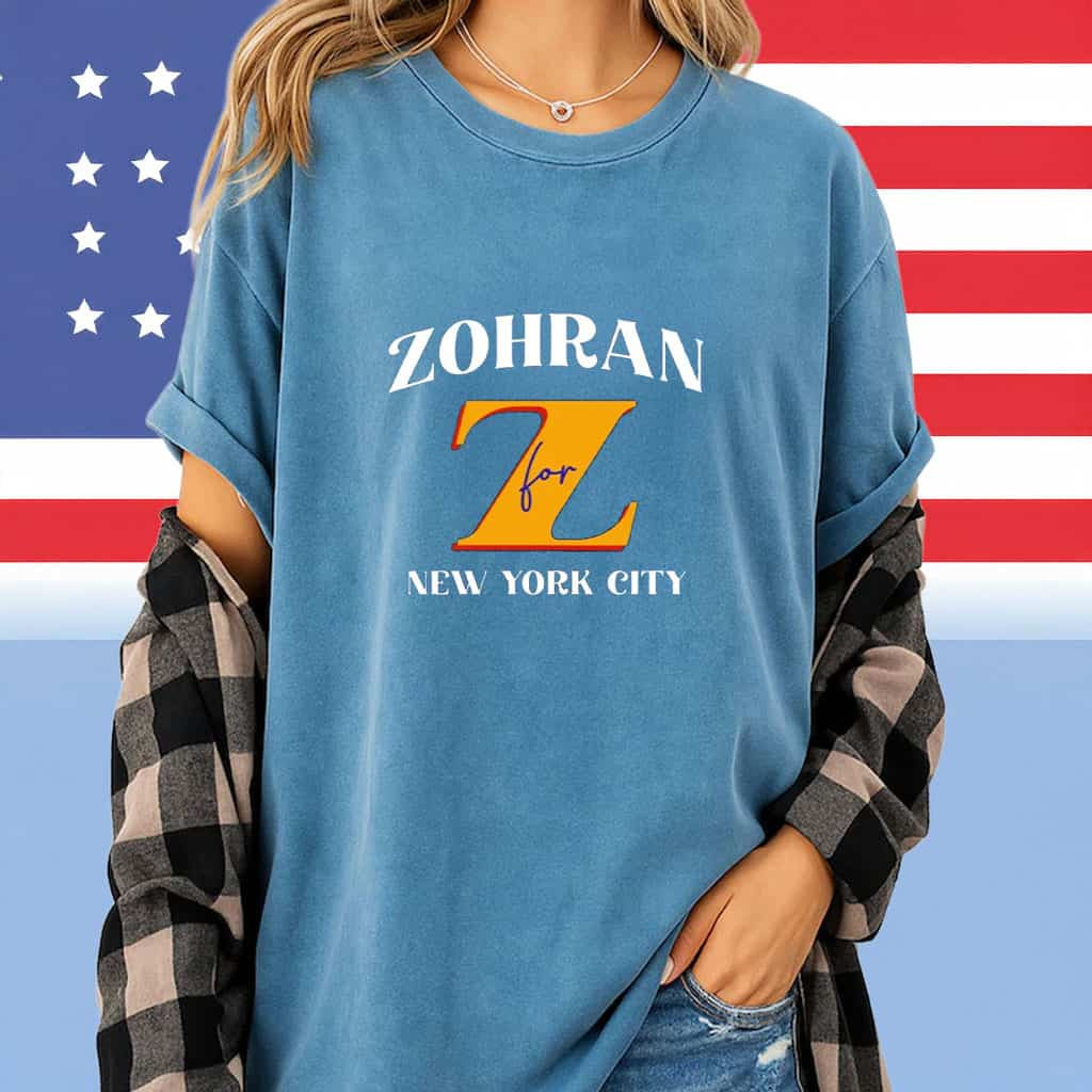 Zohran For New York City T-Shirt NYC's First Muslim Mayor Shirt Political Presents For Fans