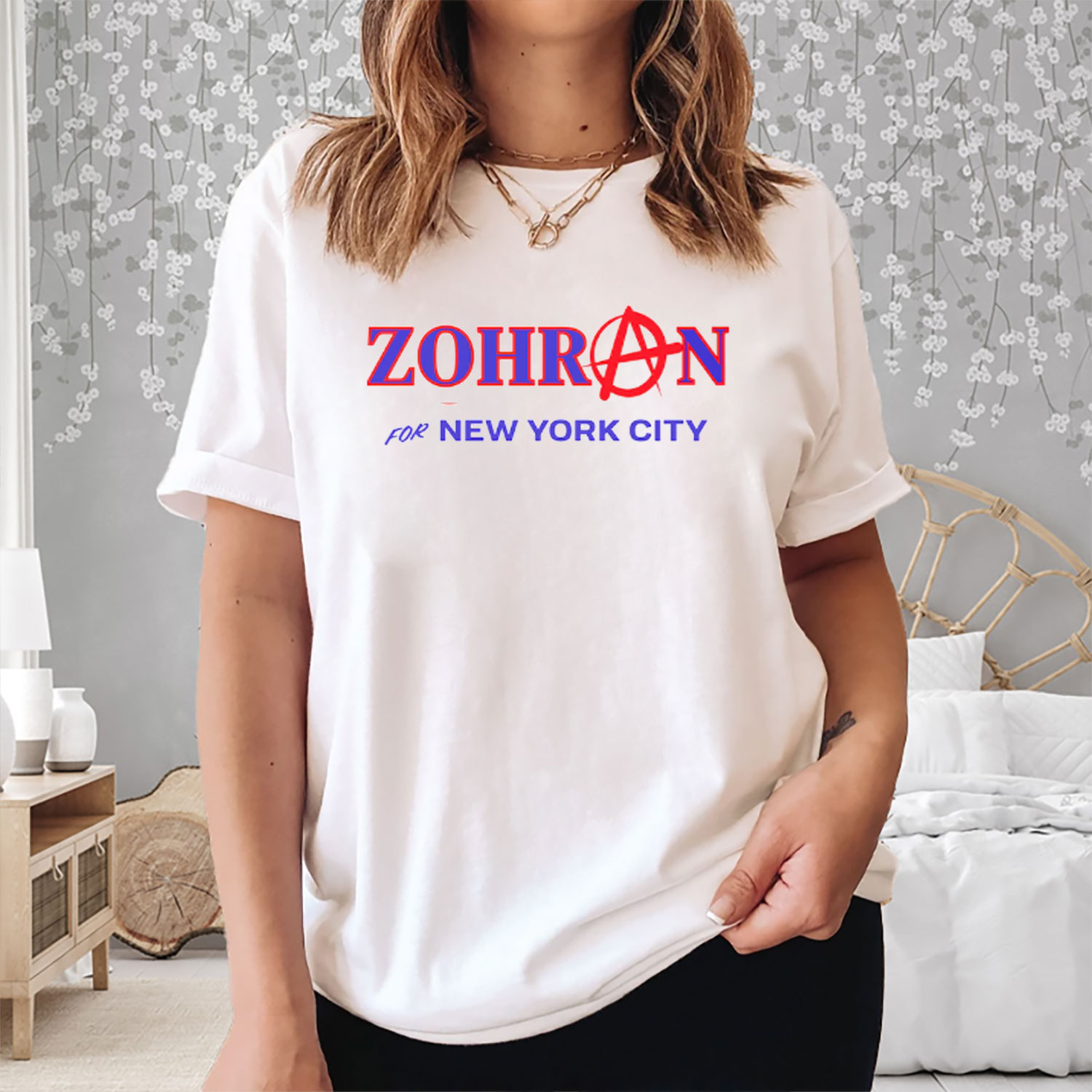 Zohran For New York City T-Shirt Patriotic Campaign Tee Gifts For Freeze Rent Supporters