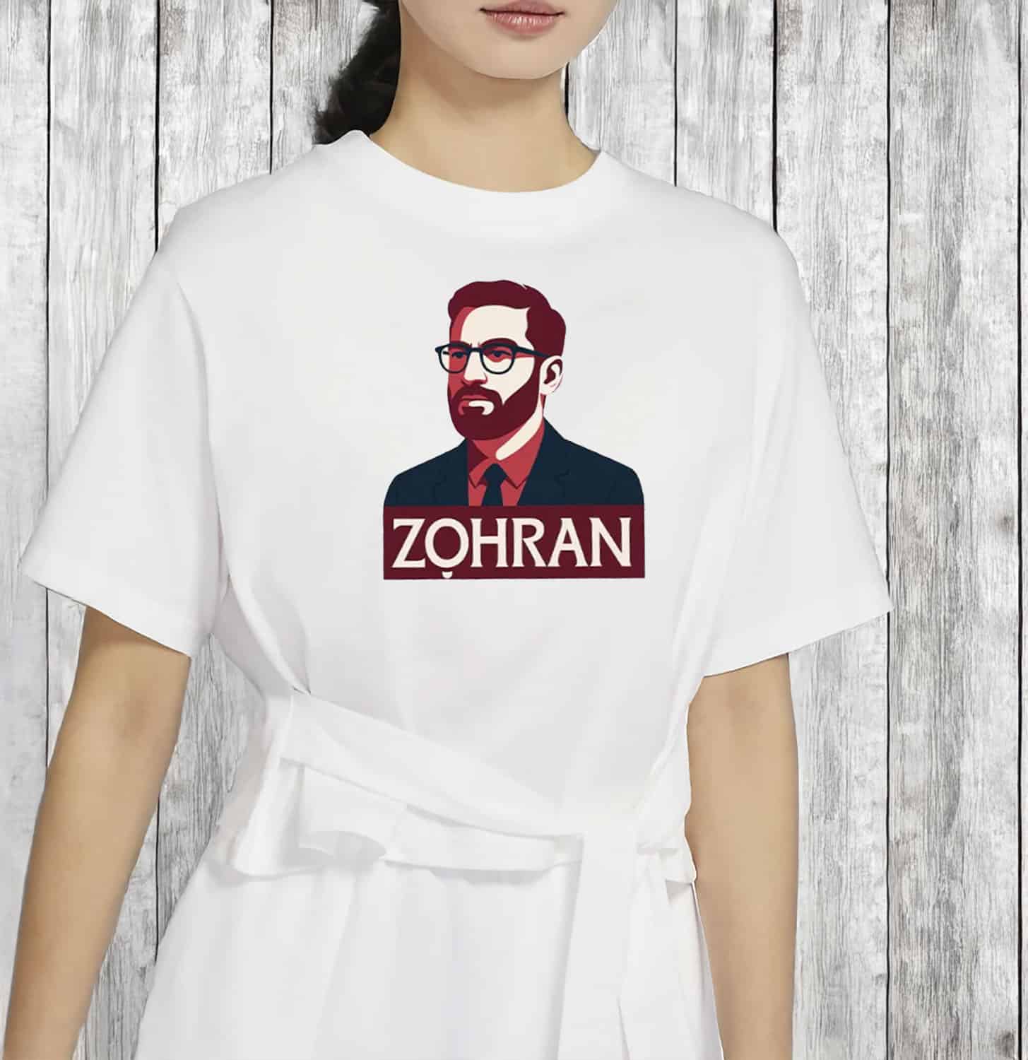 Zohran For New York City T-Shirt Political Poster Mamdani Mayor Tee Gifts For Supporters