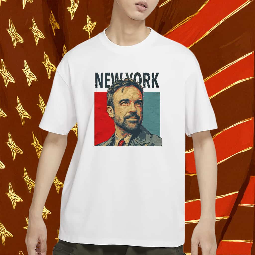 Zohran For NYC Hope Poster T-Shirt Political Campaign Clothes Trendy Urban Gifts