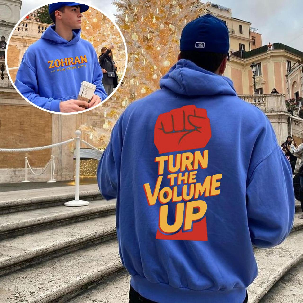 Zohran Mamdamni Turn the Volume Up Hoodie Zohran for New York City Hoodie Gift for Democrats