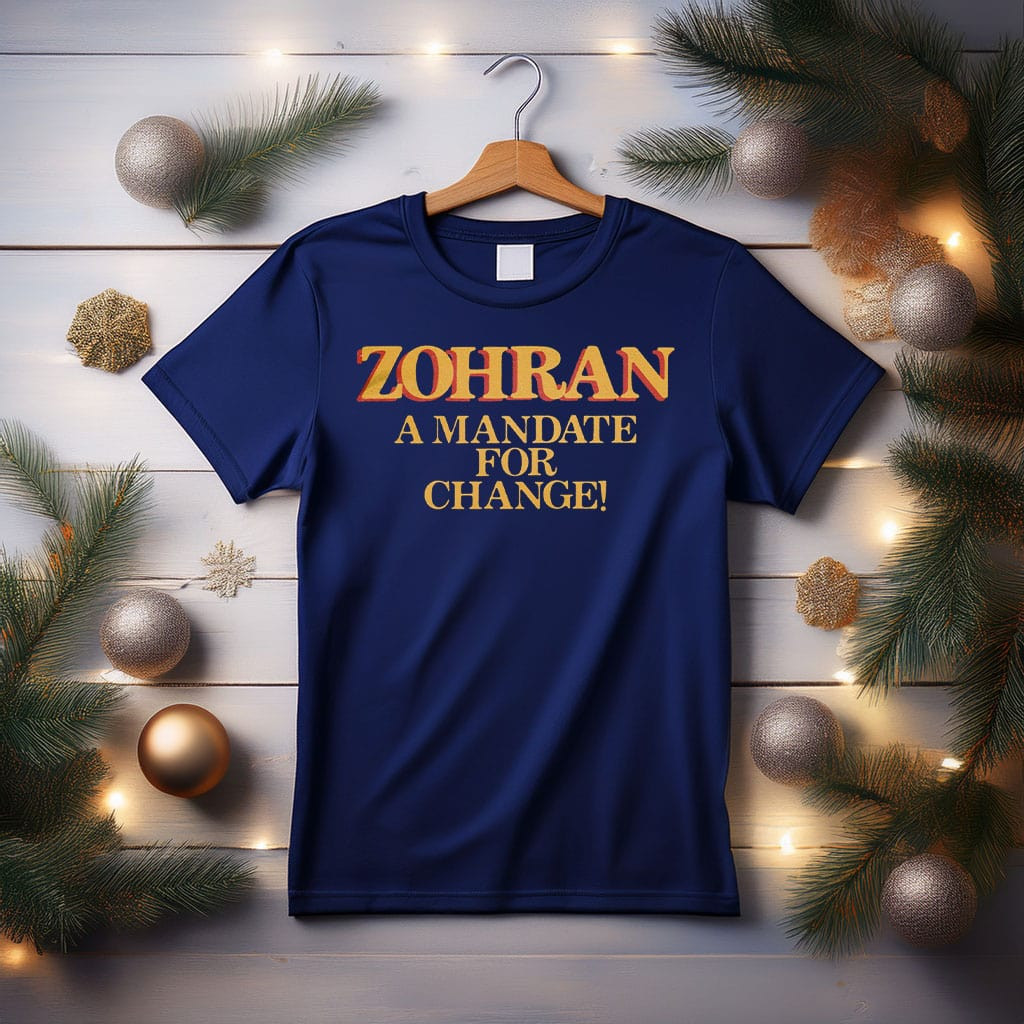 Zohran Mamdani A Mandate For Change T-Shirt Political Activist Clothing New York Gifts