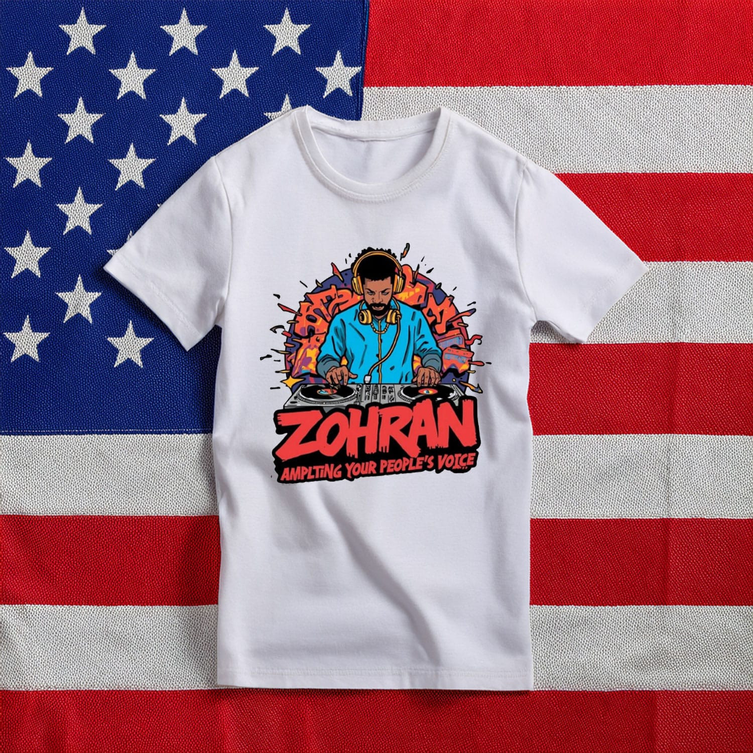 Zohran Mamdani Amplting Your People's Voice T-Shirt Democratic Activist Tee NYC Mayor Gifts