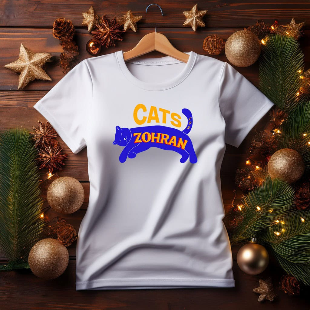 Zohran Mamdani Cats For Zohran T-Shirt Political Activist Tee Cat Related Gifts For Her