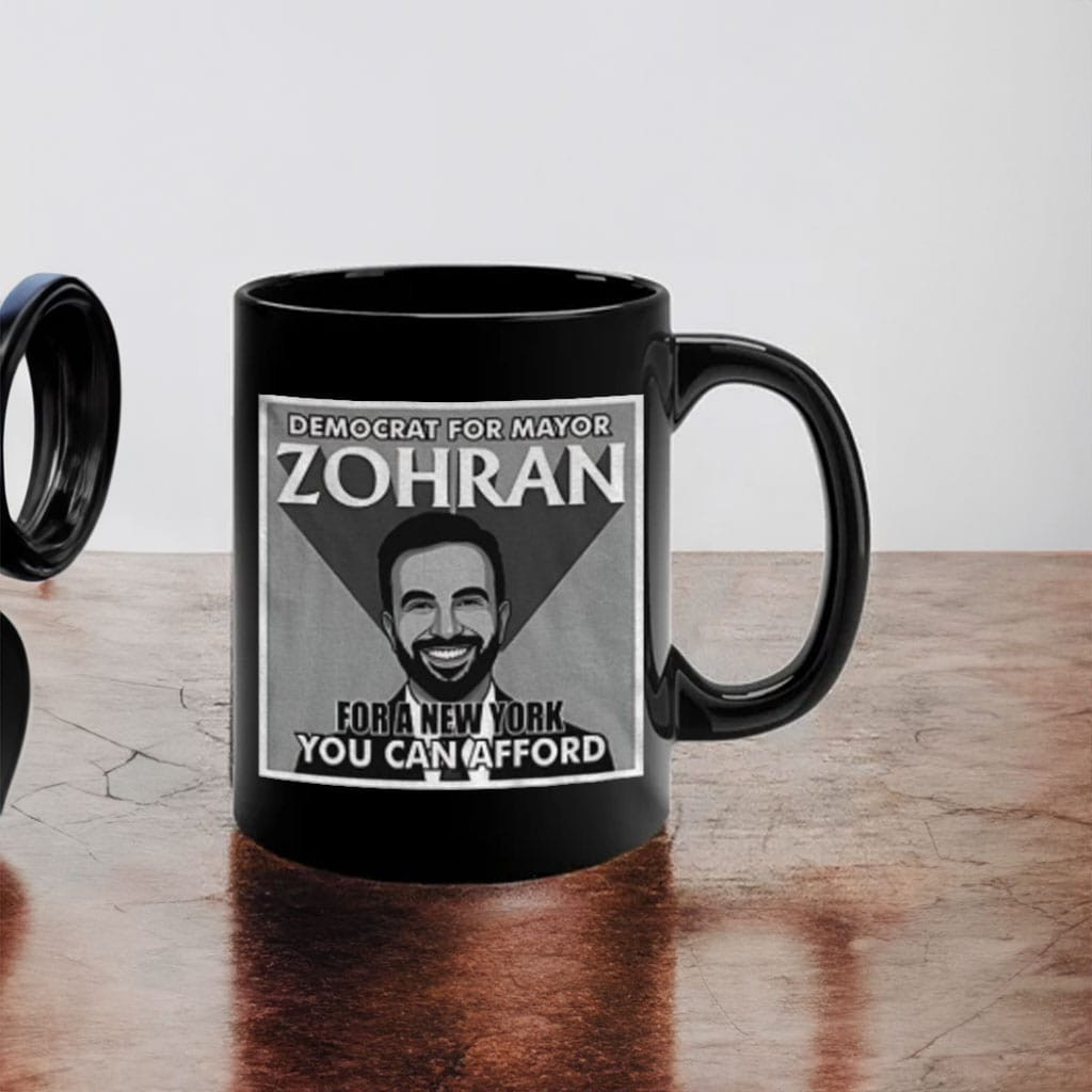 Zohran Mamdani Democrat For Mayor Mug New York Mayor Victory Campaign Inspired Gifts