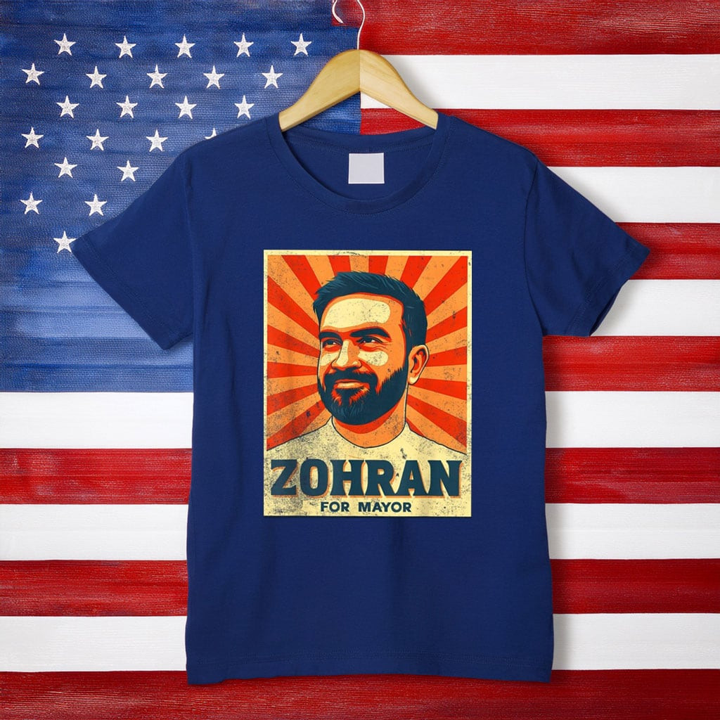 Zohran Mamdani For Mayor T-Shirt Vintage Campaign Poster Tee Zohran Inspired Gifts