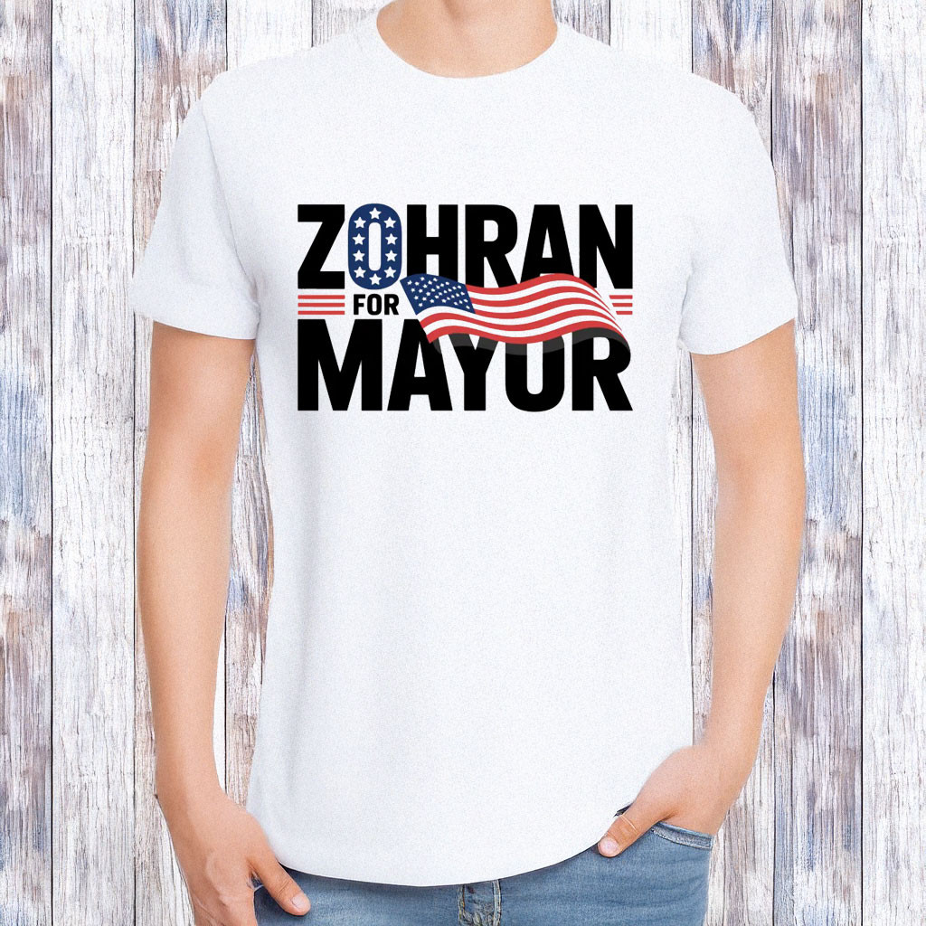 Zohran Mamdani For Mayor T-Shirt Zohran Vote Proudly Muslim Politician Tee Political Gifts