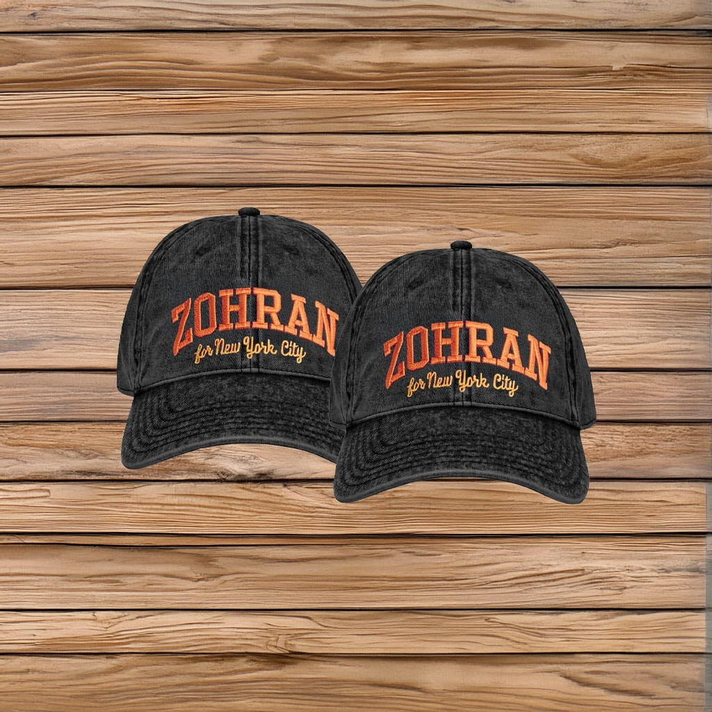 Zohran Mamdani For New York City Hat Democratic Muslim Mayor Political Activist Merch Gifts