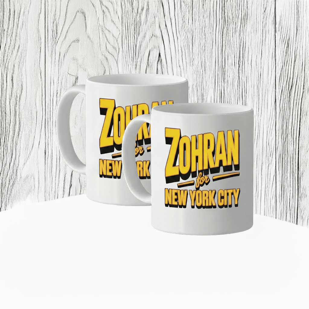 Zohran Mamdani For New York City Mug Democrats Socialist Progressive Political Mayor Gifts