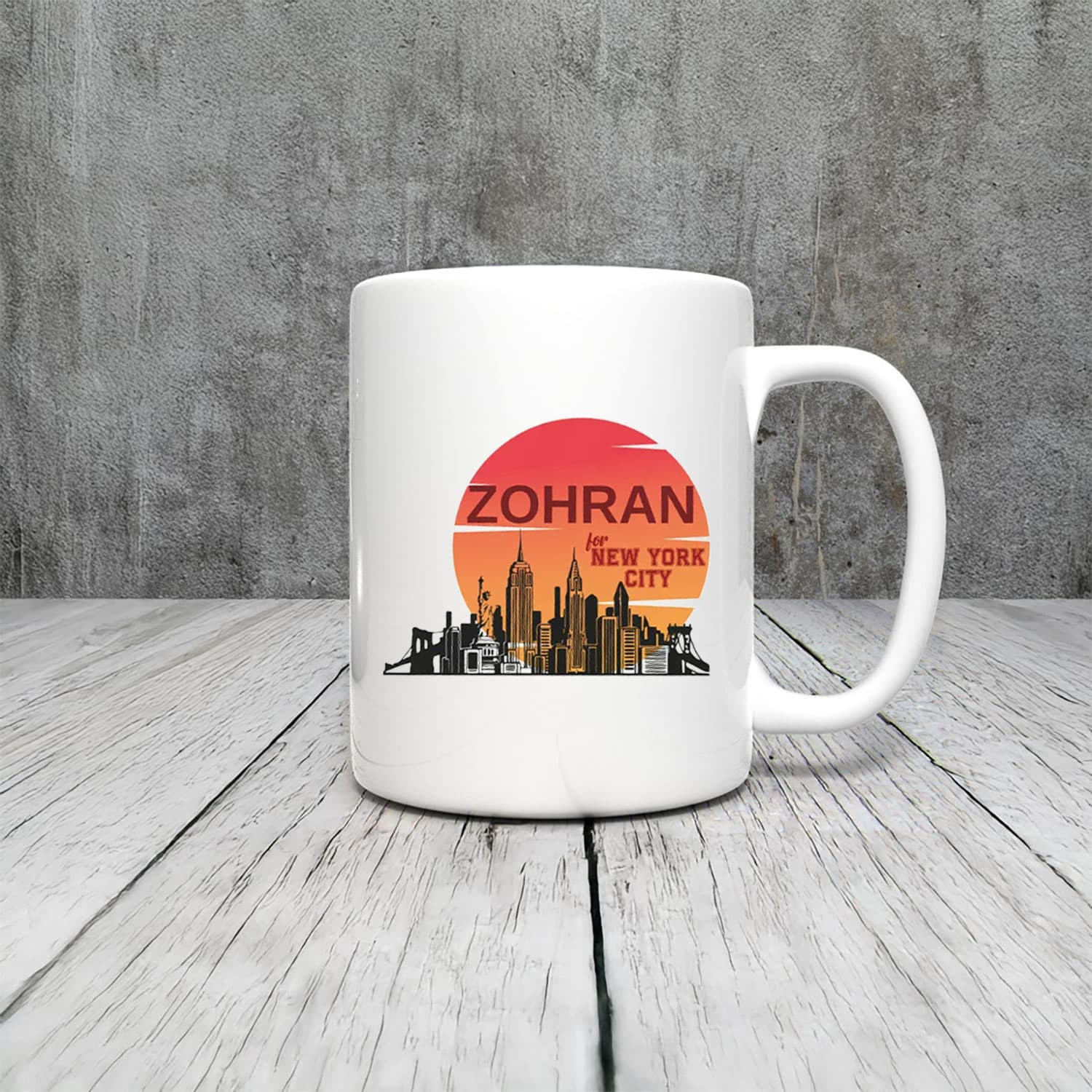 Zohran Mamdani For New York City Mug Zohran Mayor Campaign Political Coffee Cup Gifts