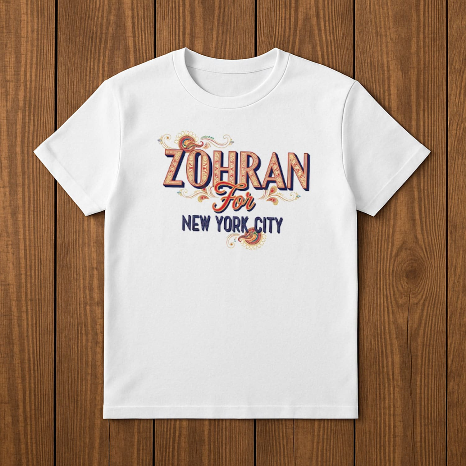 Zohran Mamdani For New York City T-Shirt First Muslim Mayor Tee India Culture Themed Gifts