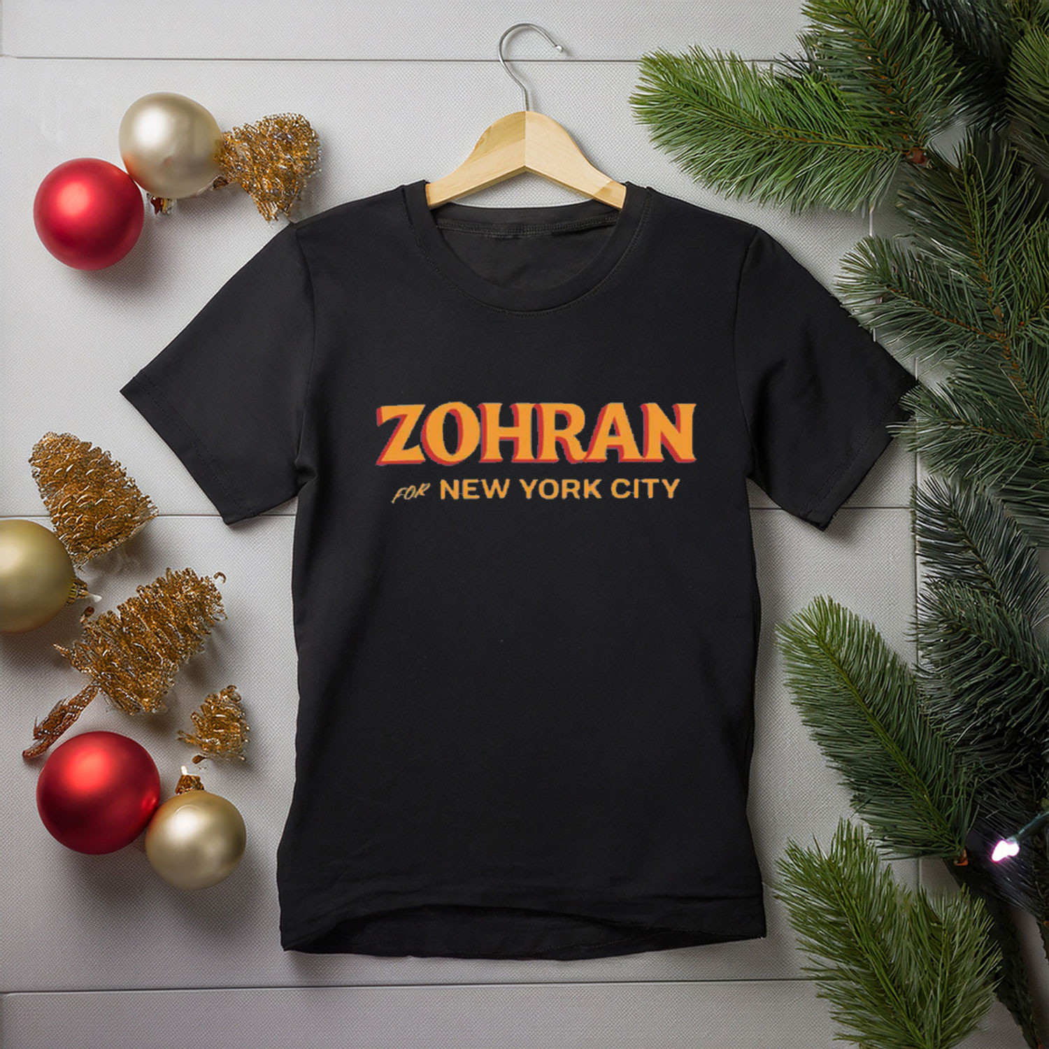 Zohran Mamdani For New York City T-Shirt Muslim Mayor Clothing Political Related Gifts