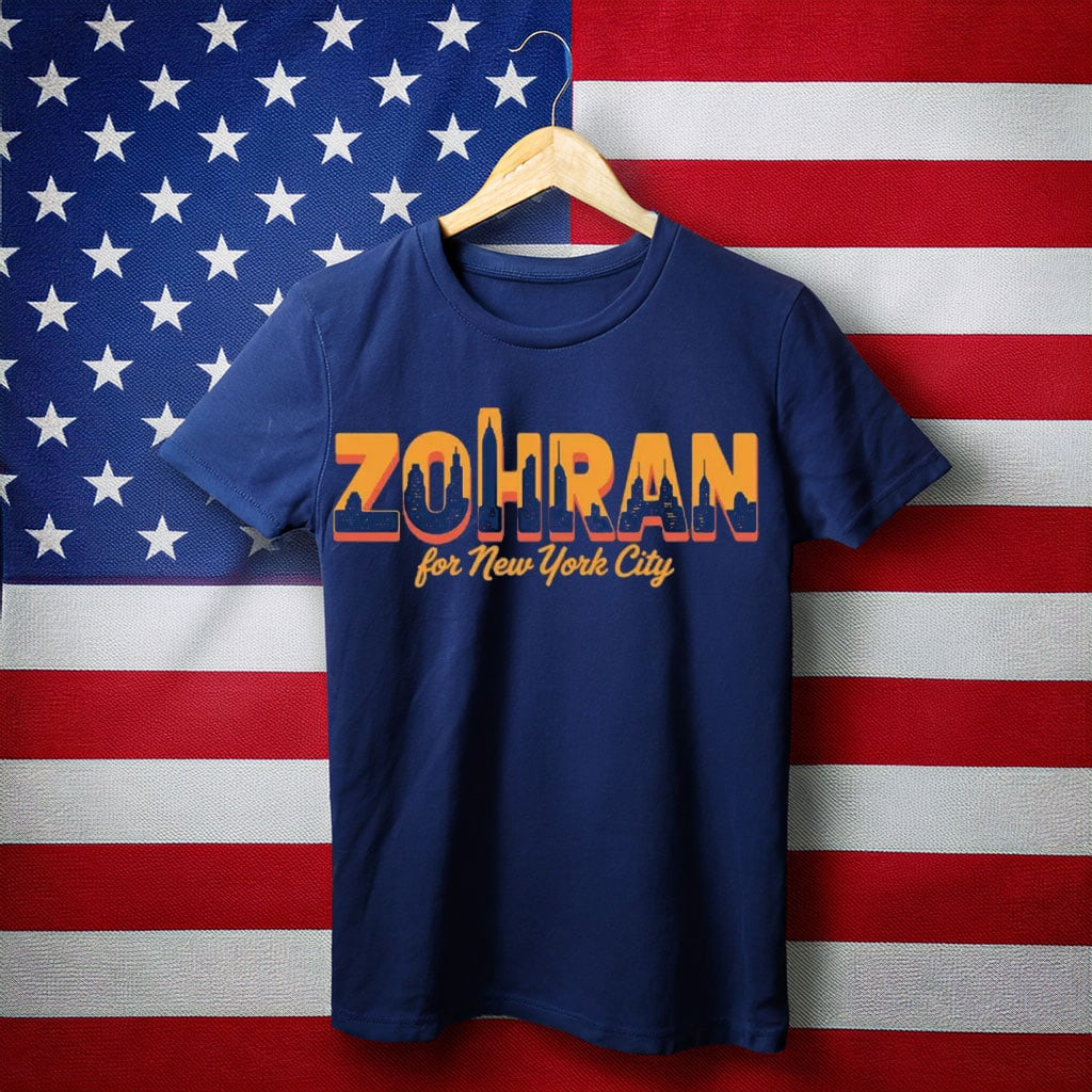 Zohran Mamdani For New York City T-Shirt Zohran NYC Mayor Tee Political Themed Gifts