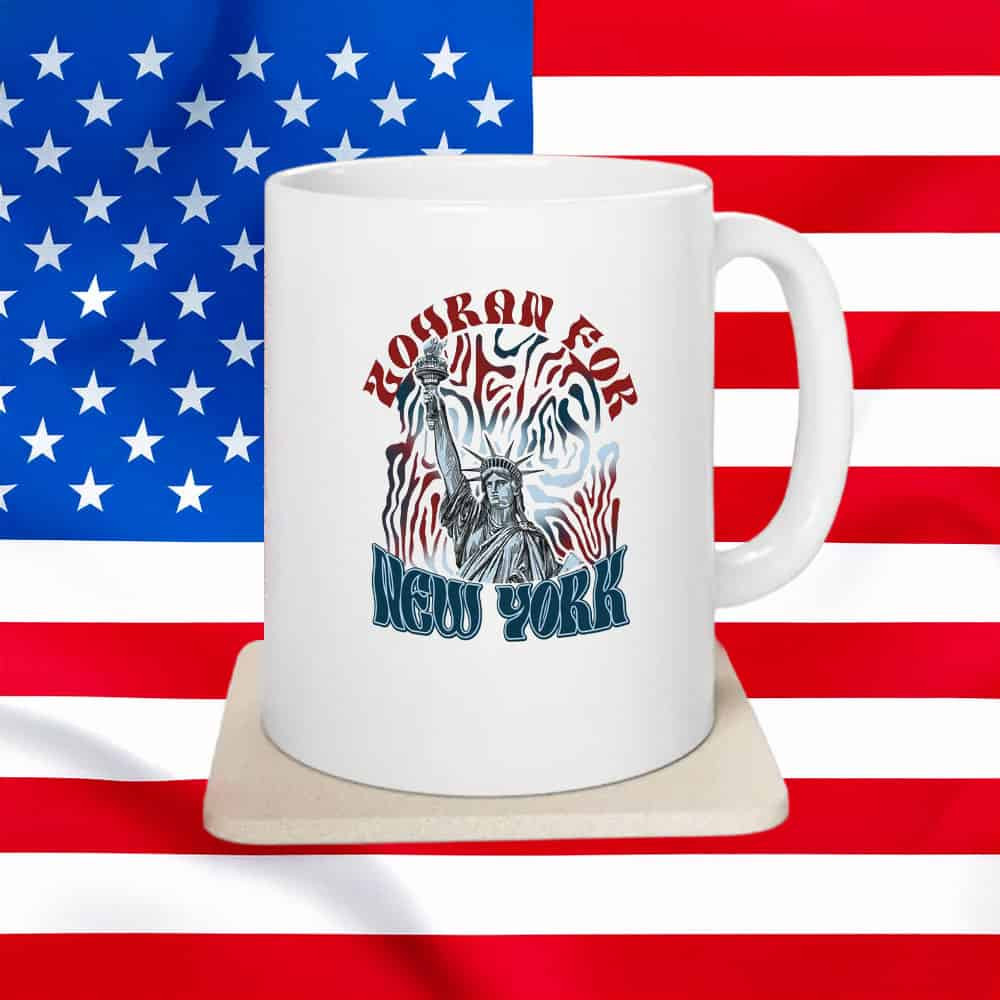 Zohran Mamdani For New York Mug Statue Of Liberty Coffee Cup NYC Mayor Campaign Gifts