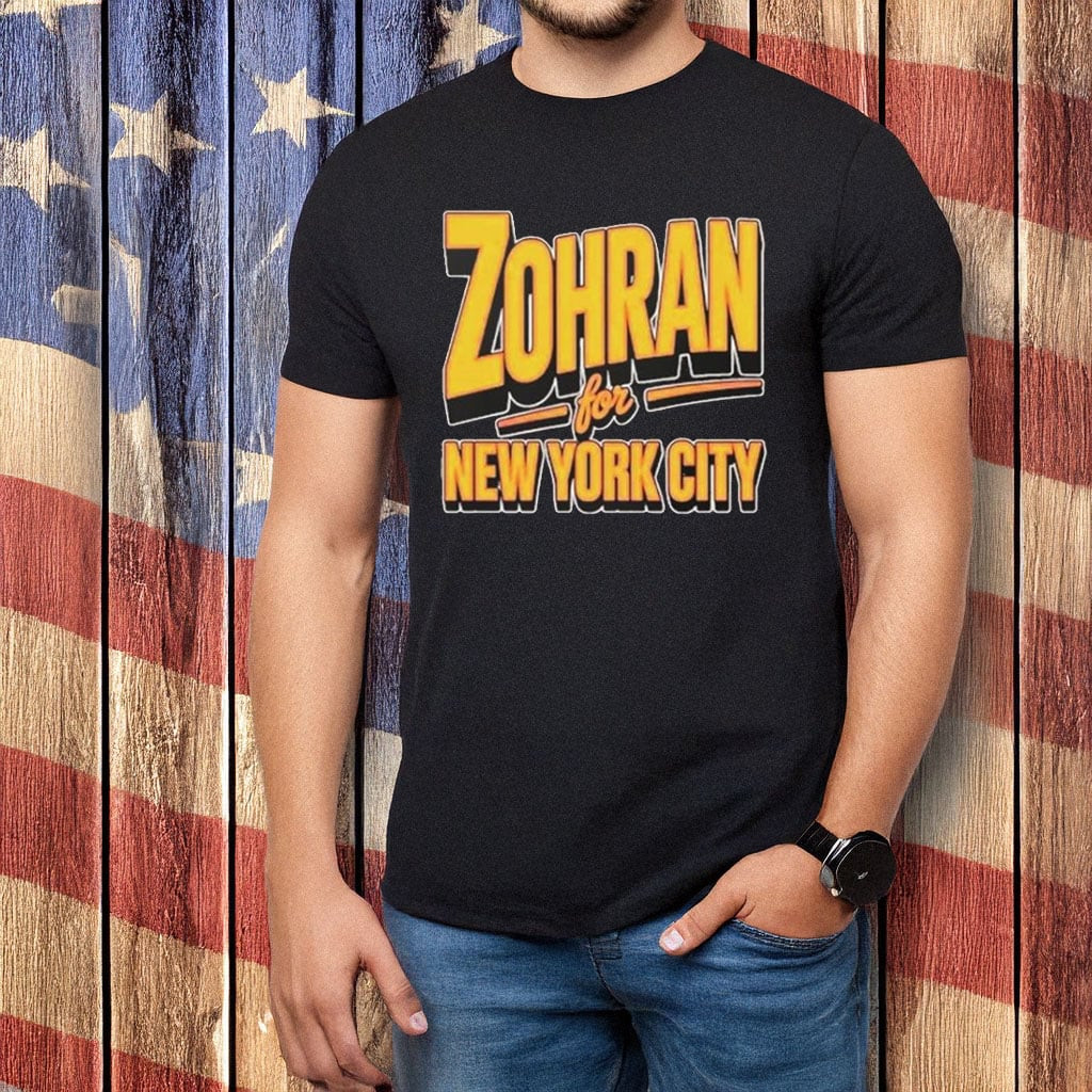 Zohran Mamdani For New York T-Shirt Democratic Proudly Socialist Tee 2025 Election Gifts