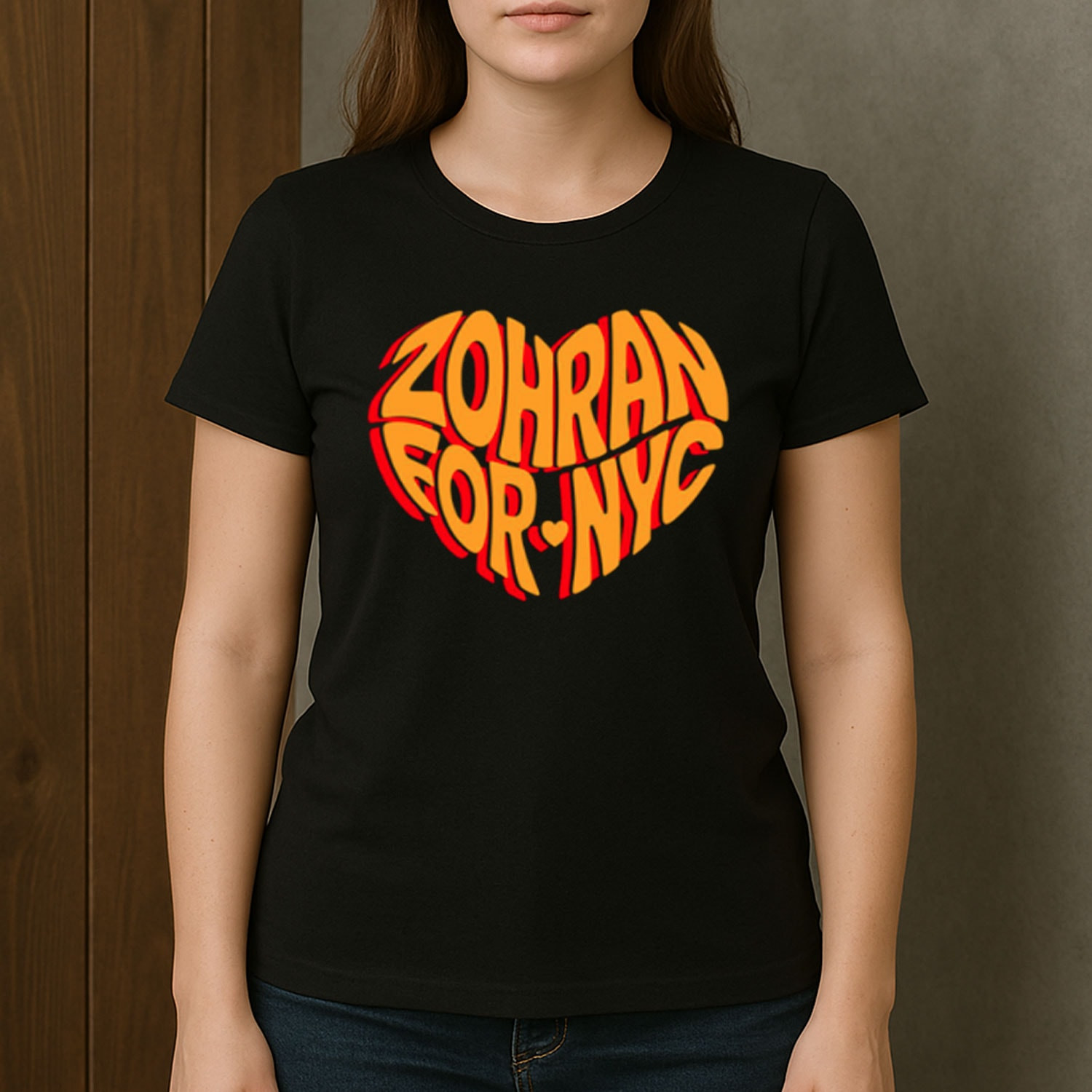 Zohran Mamdani For NYC Heart T-Shirt Political Campaign Tee Democracy Activism Gifts