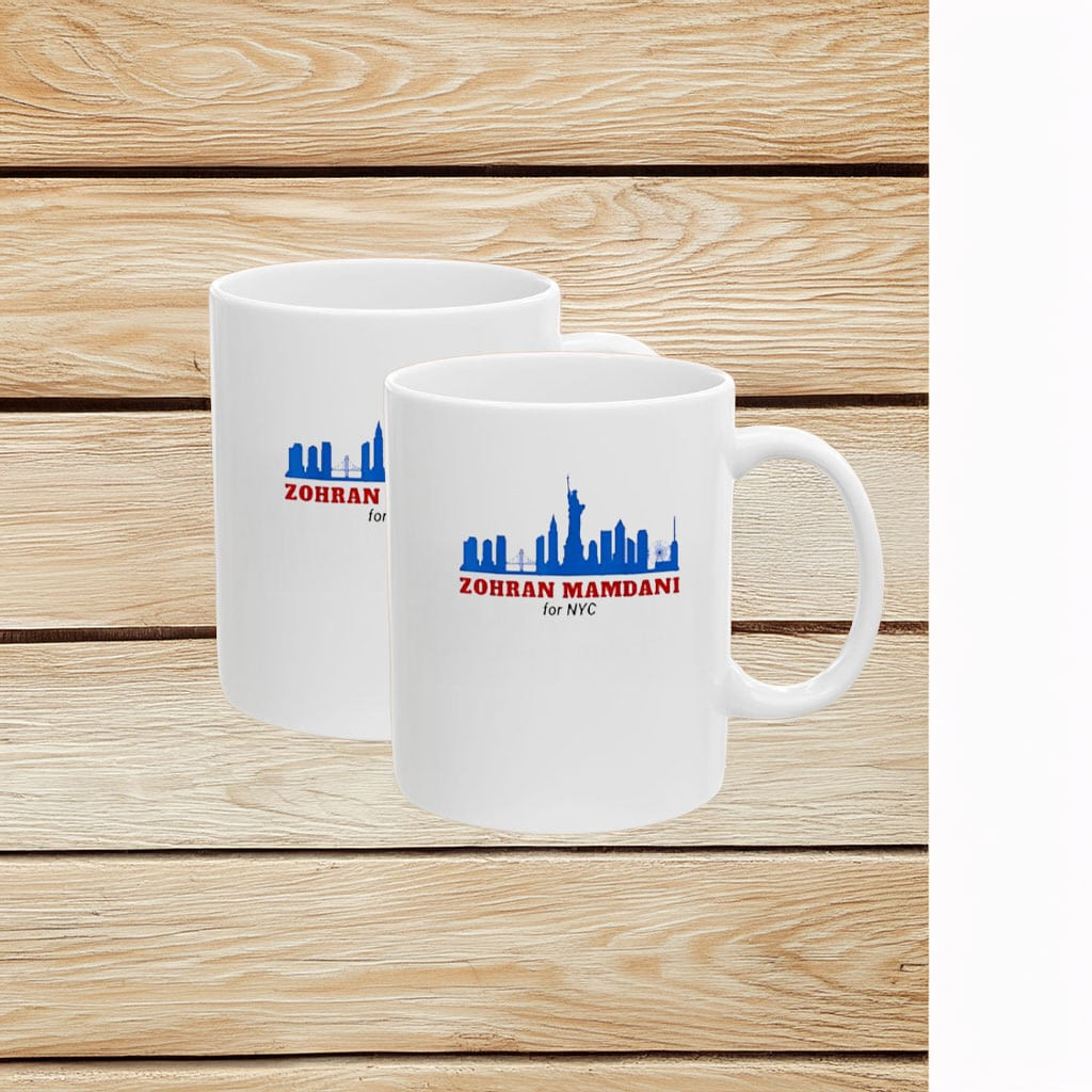 Zohran Mamdani For NYC Mayor Mug Statue Of Liberty Celebrating Victory Mayor Mamdani Gifts
