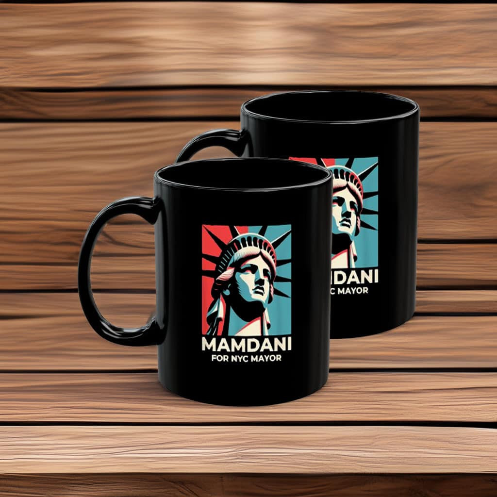 Zohran Mamdani For NYC Mayor Mug Statue Of Liberty New York Political Inspired Gifts