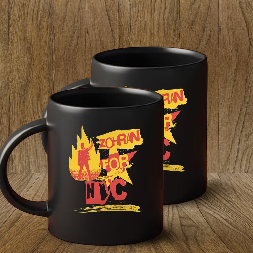 Zohran Mamdani For NYC Mug Fiery New York Campaign Victory Political Gifts For Muslim