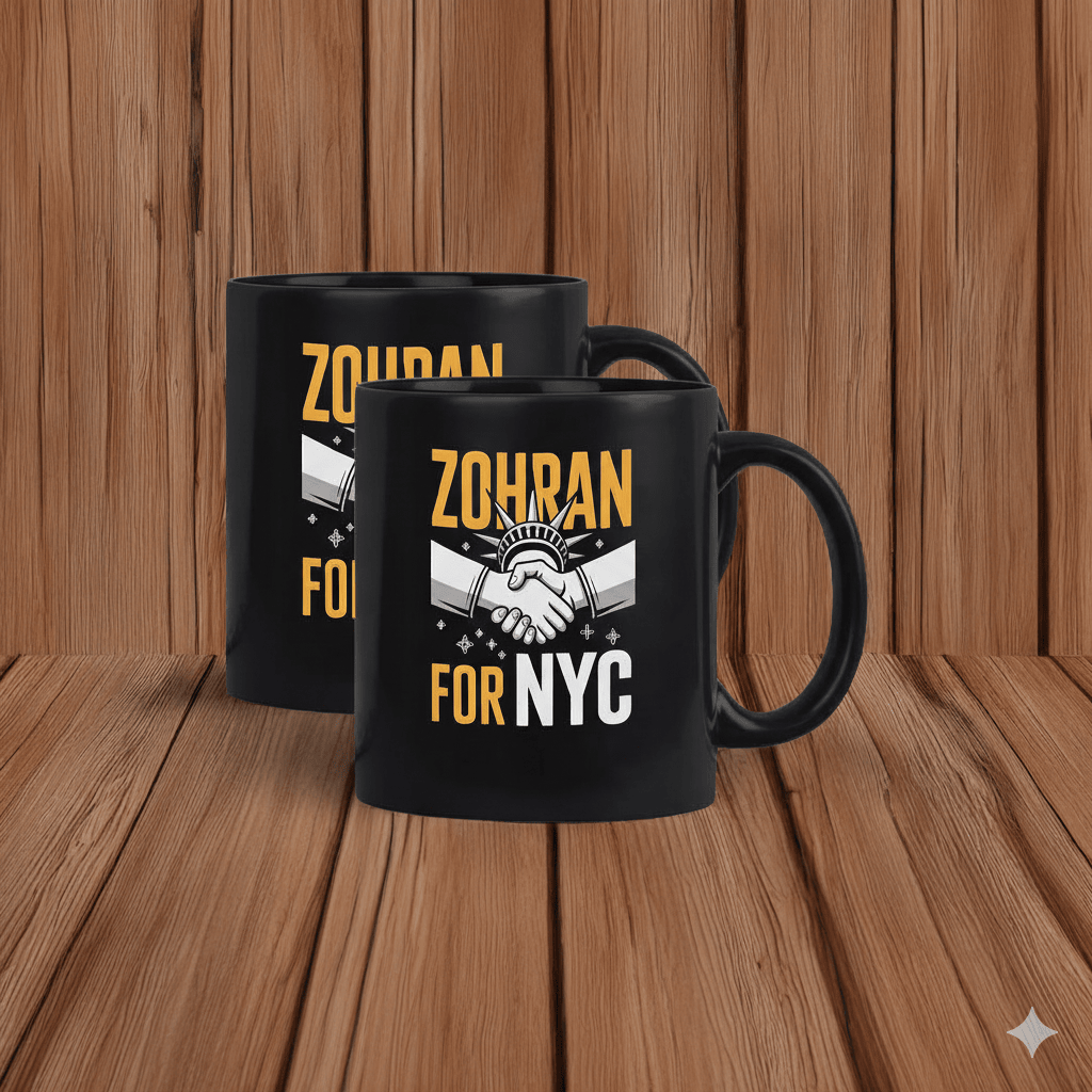 Zohran Mamdani For NYC Mug Liberal Mayor Race Zohran Victory Gifts For Electors