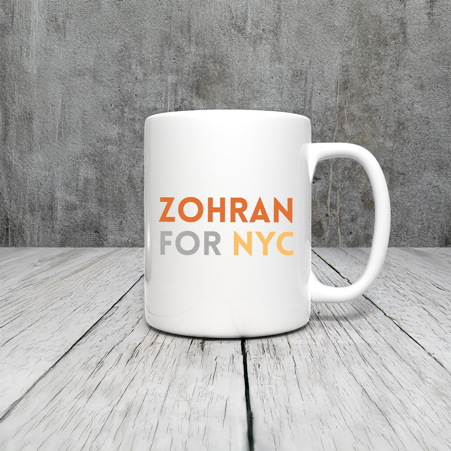 Zohran Mamdani For NYC Mug Mayor Of New York City Victory Democrats Campaign Gifts