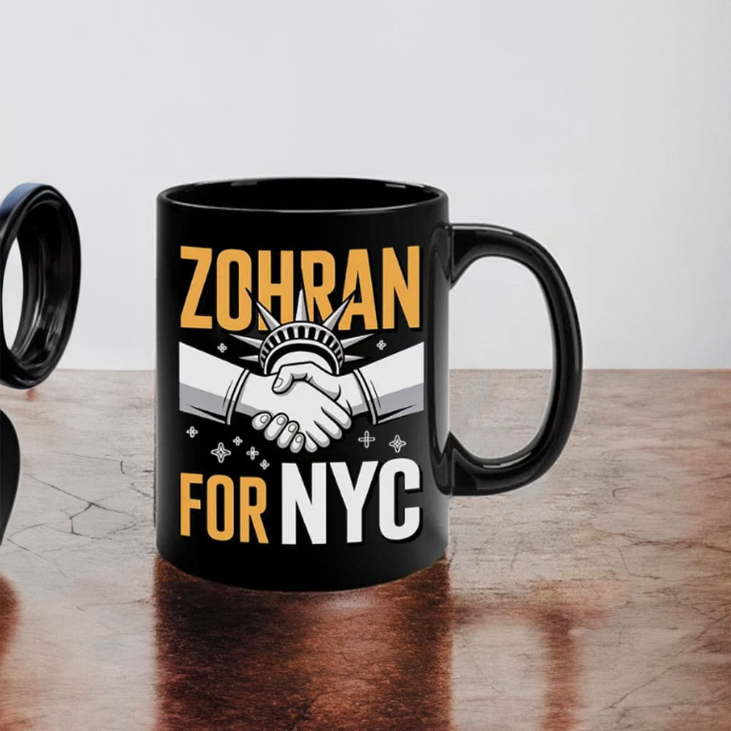 Zohran Mamdani For NYC Mug Muslim Mayor Of New York Liberal Mayor Campaign Gifts