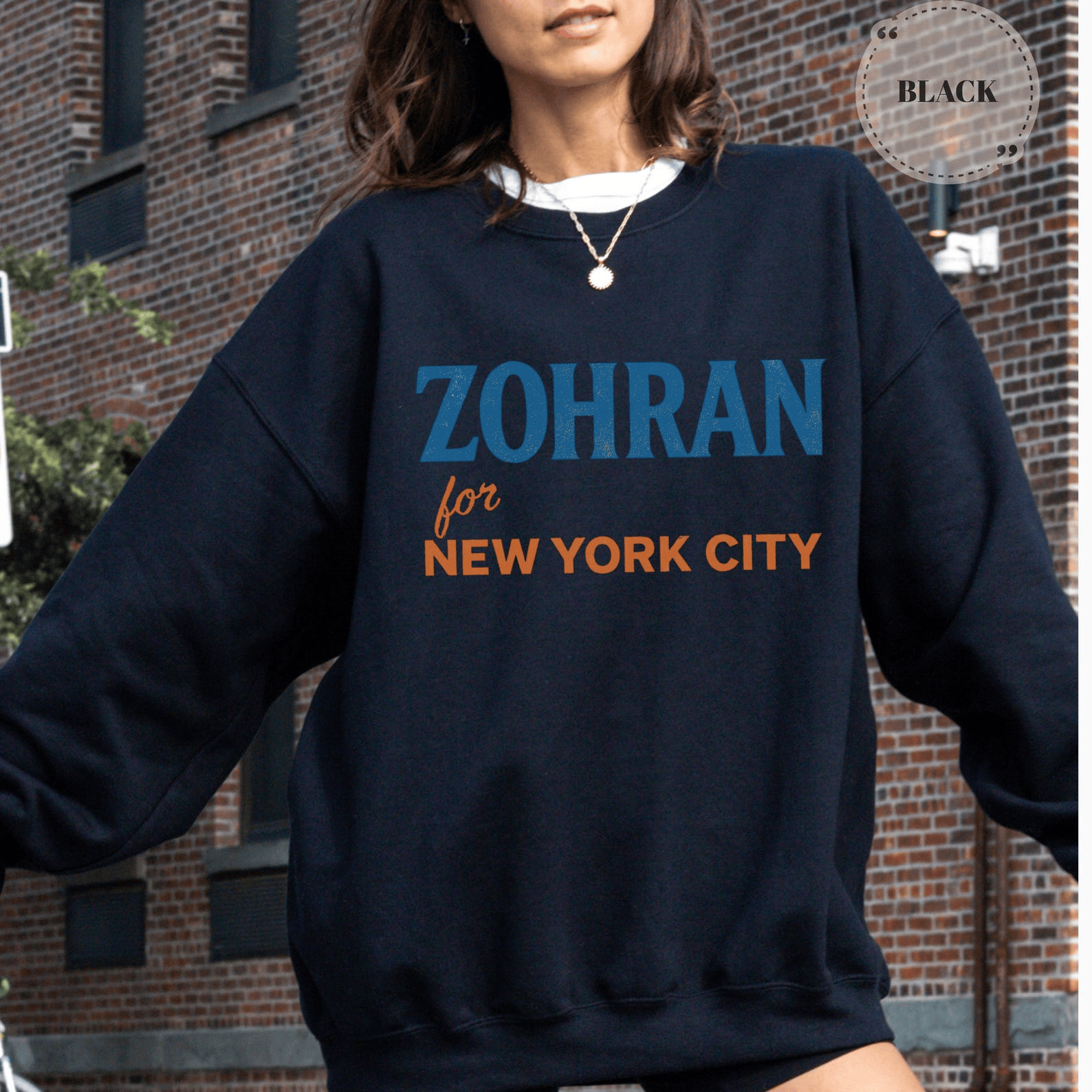 Zohran Mamdani for NYC Sweatshirt Support Mamdani Crewneck Social Justice Clothing Gift for Her